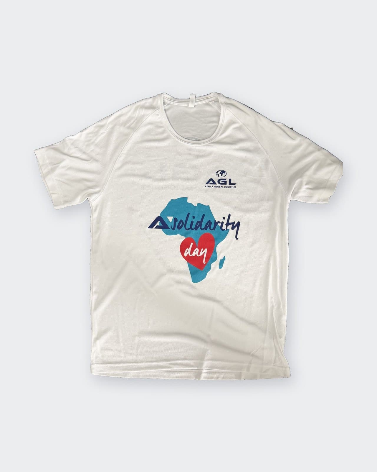 T-shirt blanc imprimé « Solidarity day »