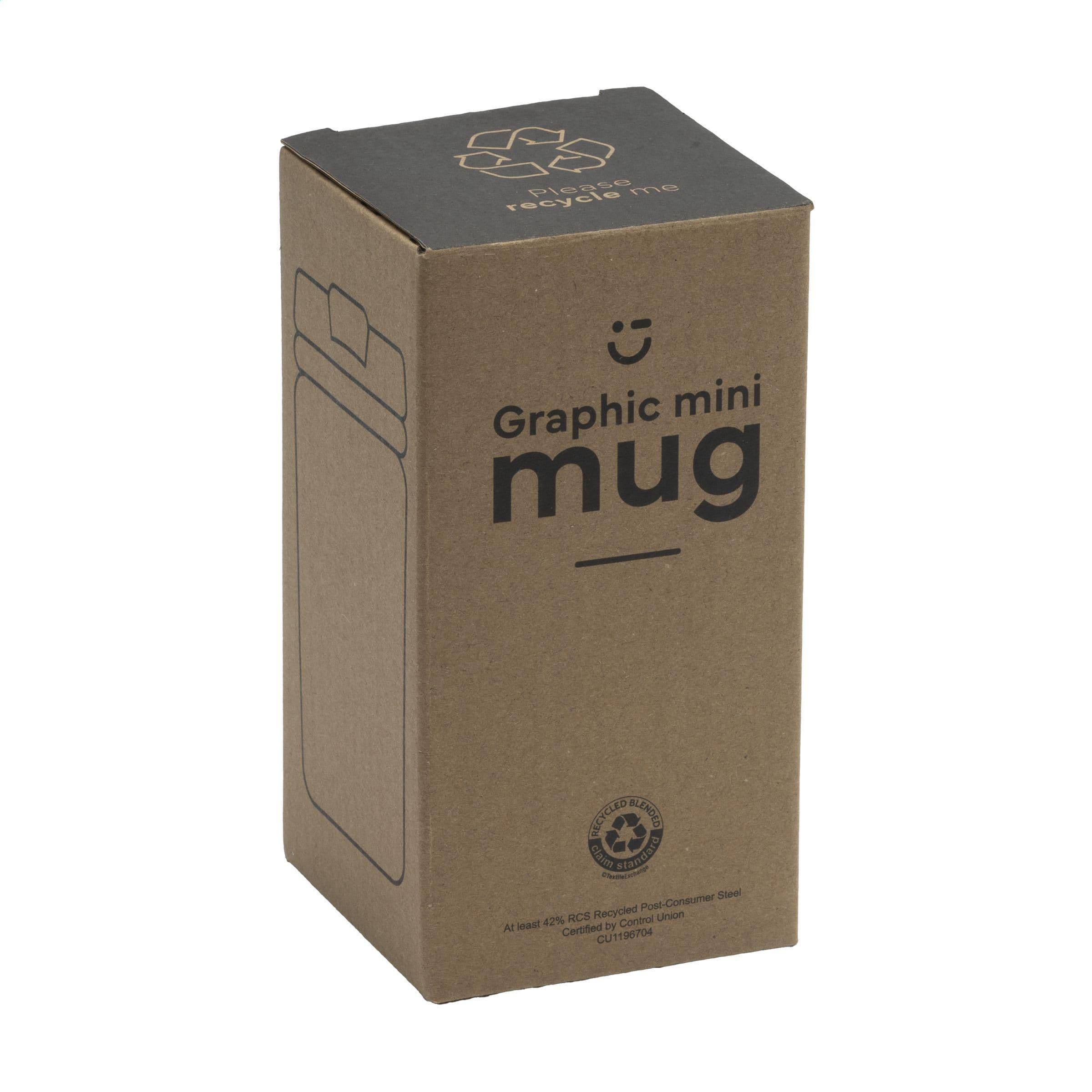 Mug Graphic Mini RCS acier recyclé 250 ml en situation