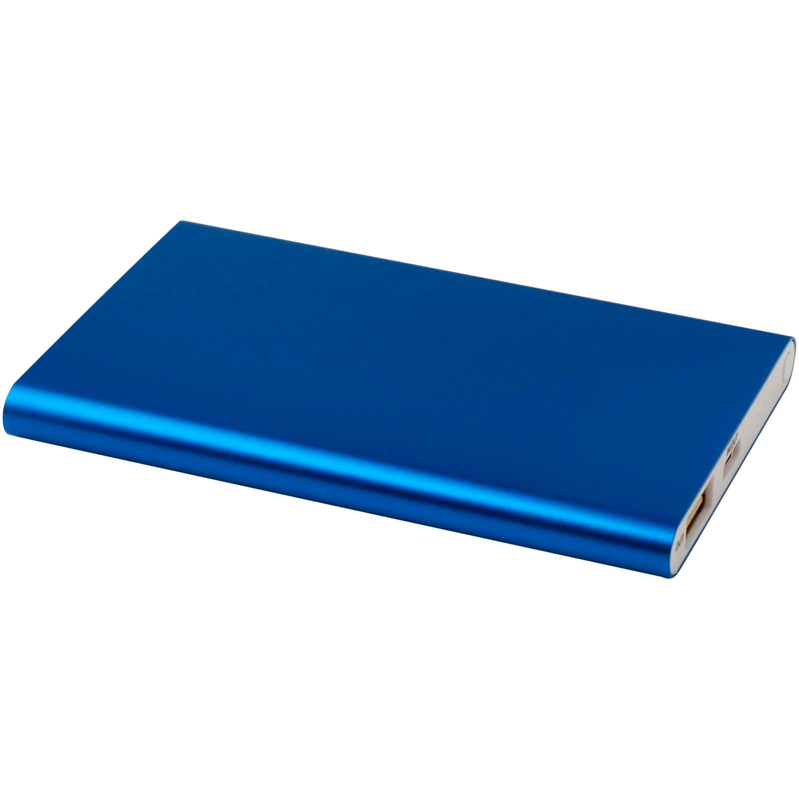 Batterie de secours en aluminium Pep de type-C de 4 000 mAh  coloris Bleu roi