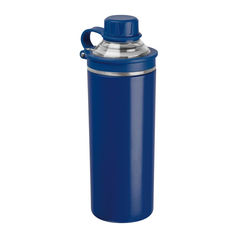 Bouteille en acier inoxydable à double paroi « Monz » coloris Marine chiné