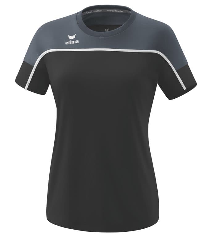 T-shirt CHANGE by erima coloris Gris noir / Gris ardoise / Blanc