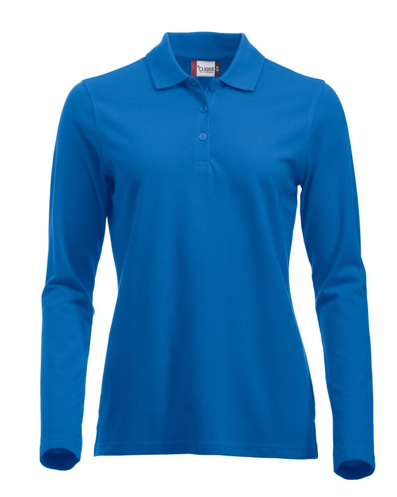 Clique Classic Marion L/S Polo coloris Bleu roi