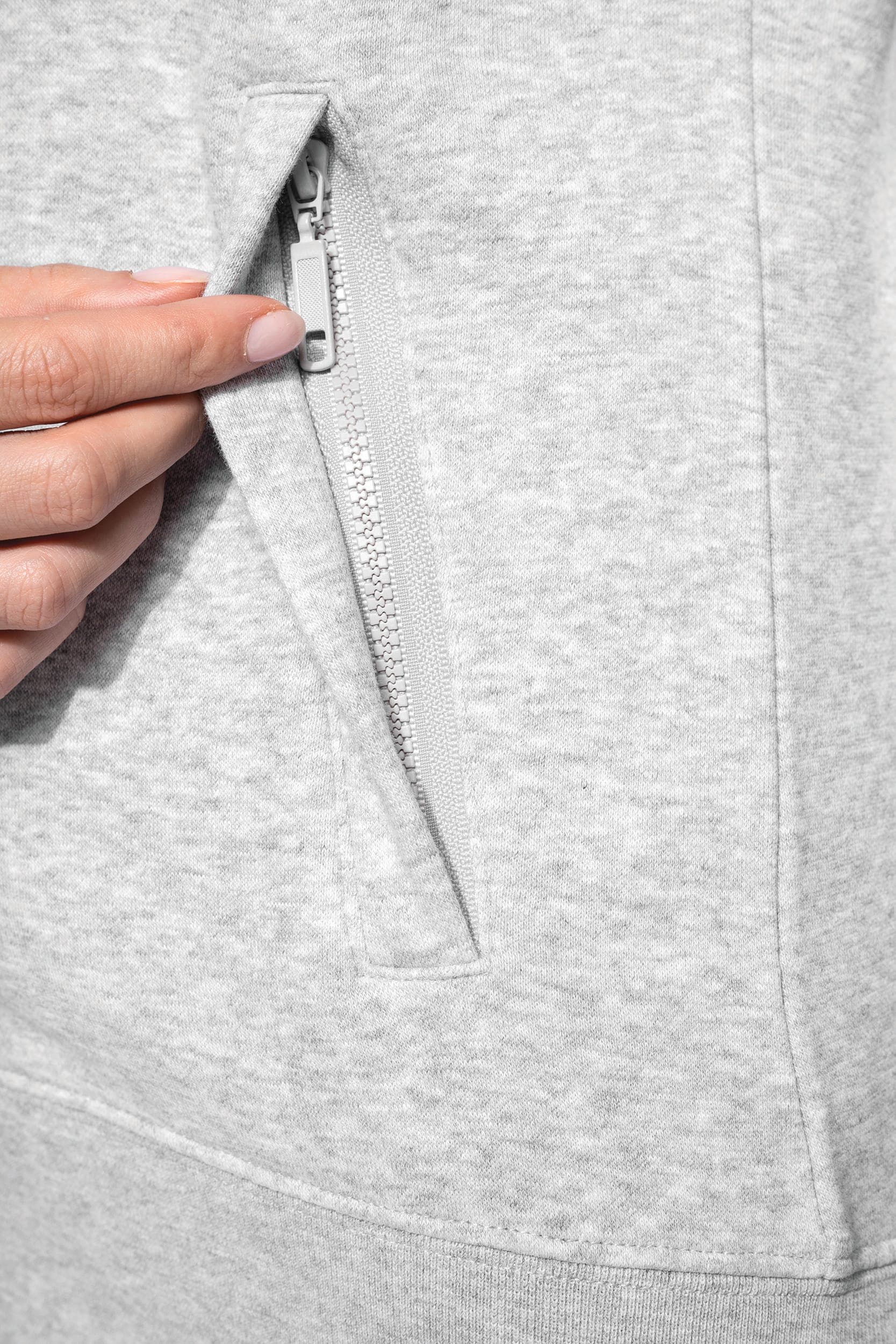Veste molleton gratté femme en situation