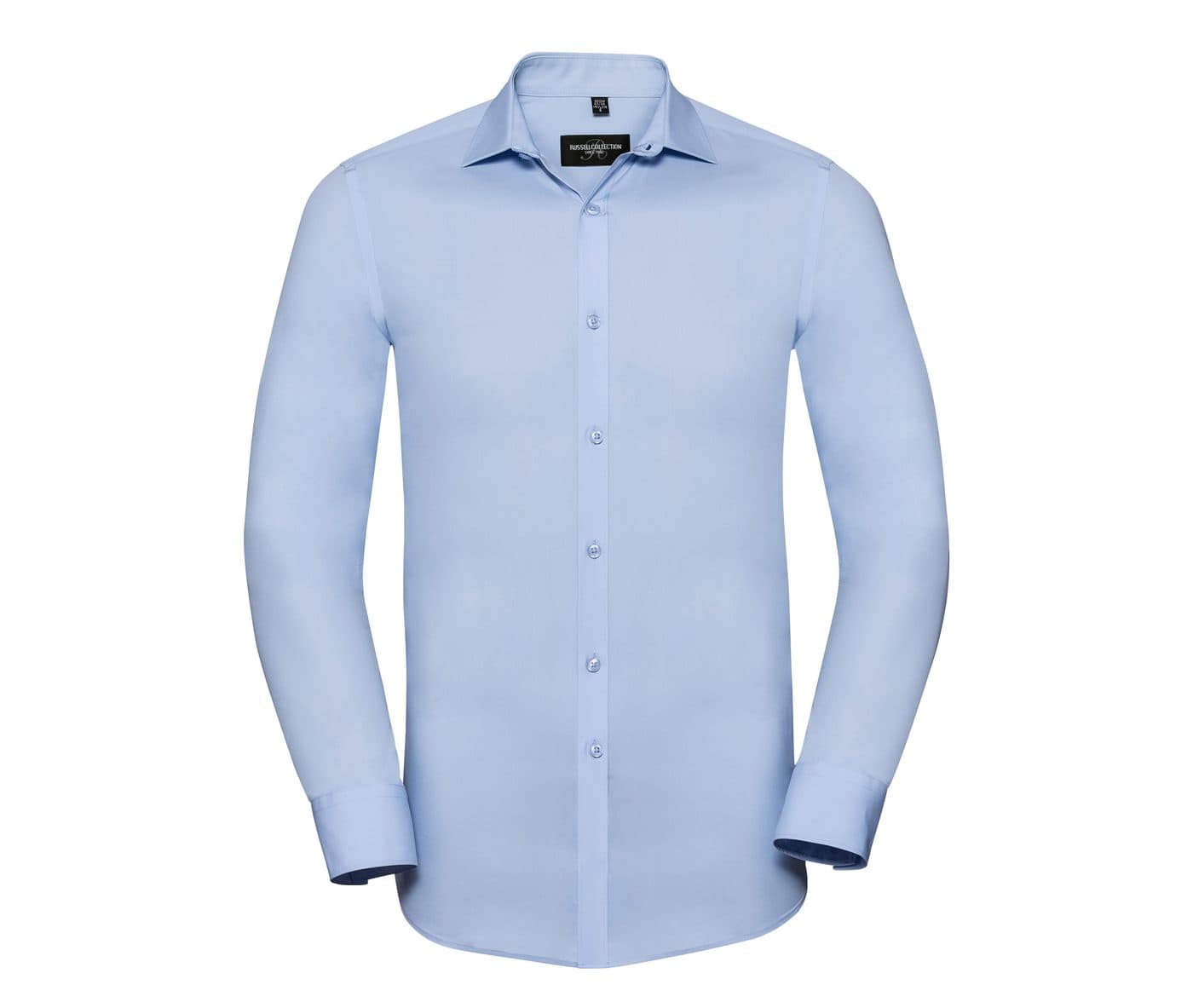 MEN'S LONG SLEEVE FITTED ULTIMATE STRETCH SHIRT coloris Bleu ciel vif