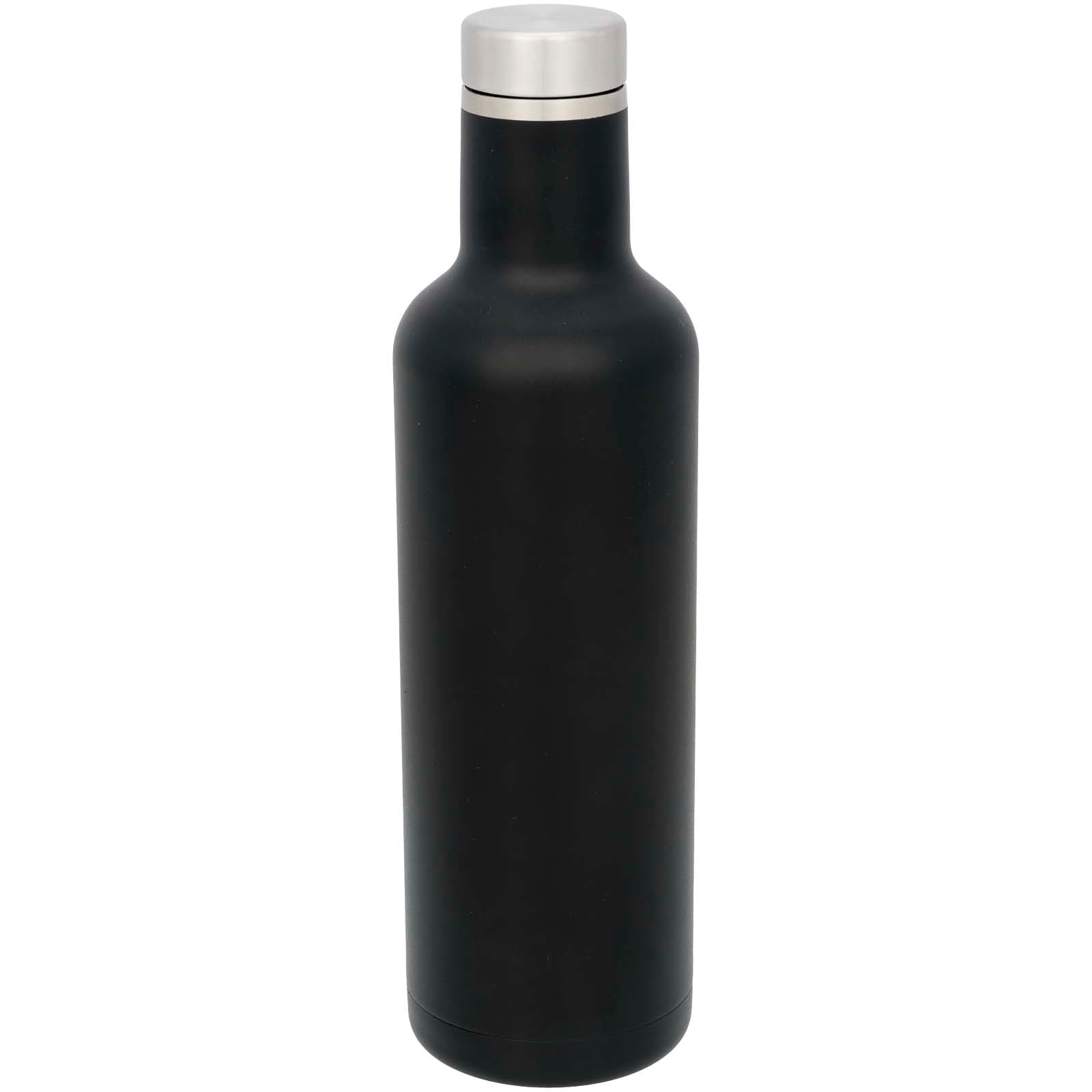 Bouteille Pinto avec isolation par le vide et couche de cuivre 750ml  coloris Noir