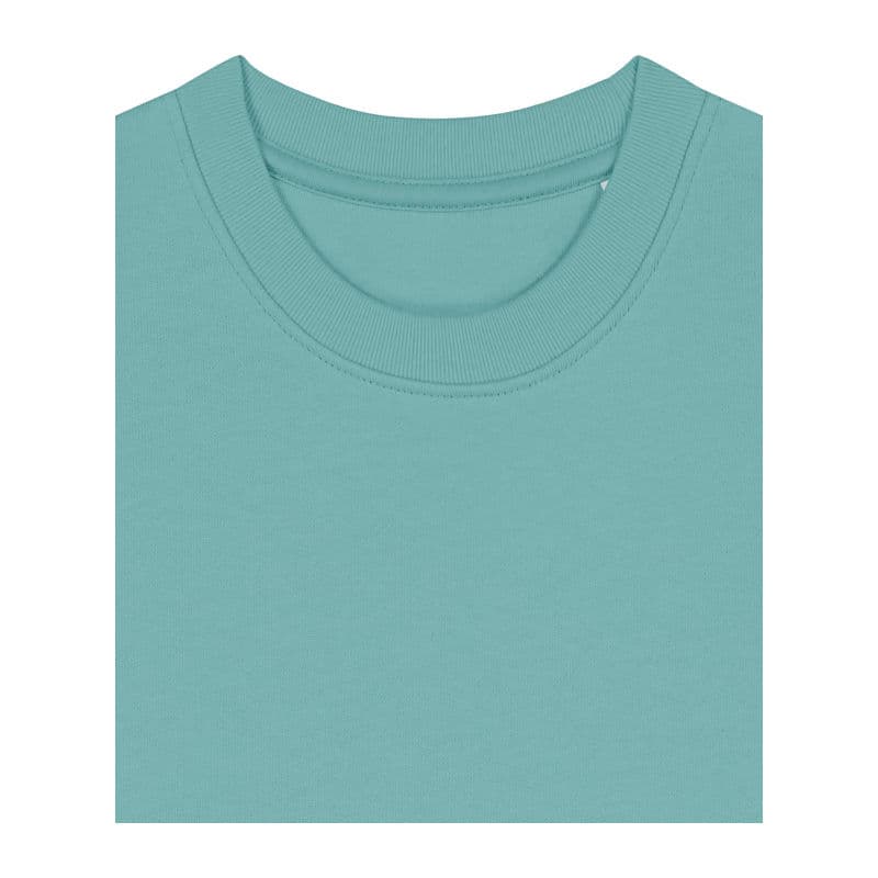 Mini Changer 2.0 kids' sweatshirt coloris Bleu canard Monstera
