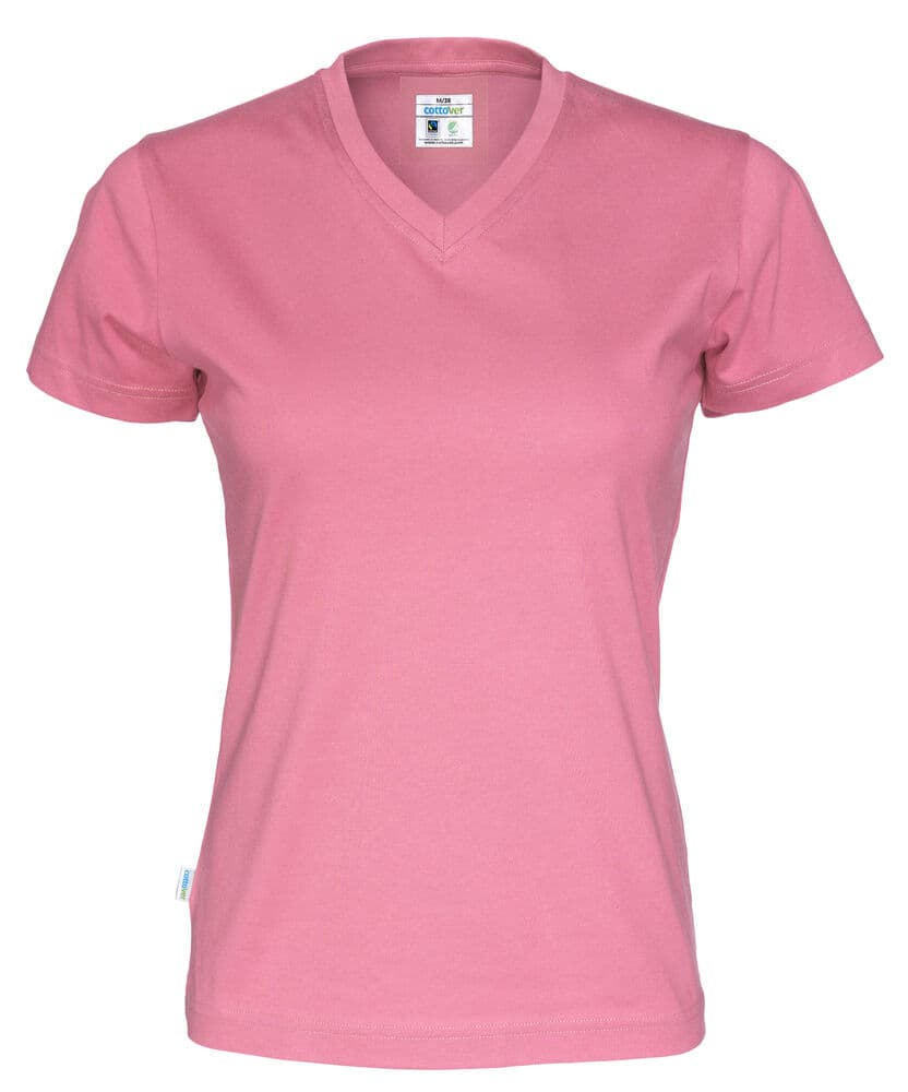 T-SHIRT COL V FEMME - CERTIFIÉ GOTS