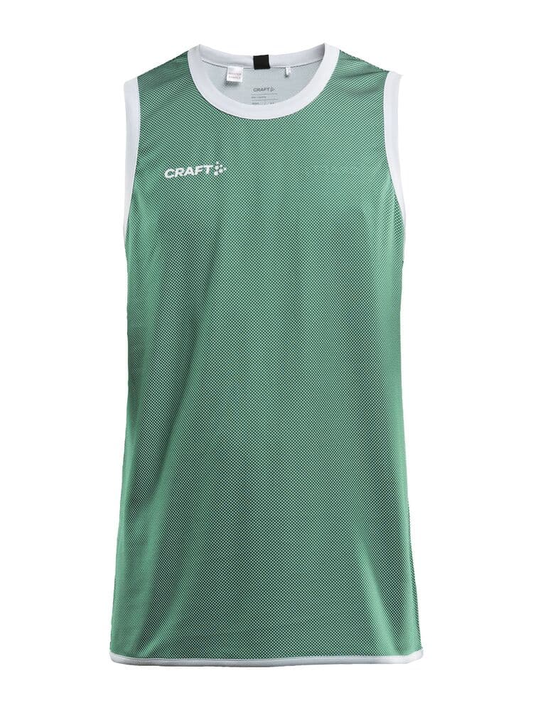 Craft Progress reversible basket singlet m coloris Vert / Blanc