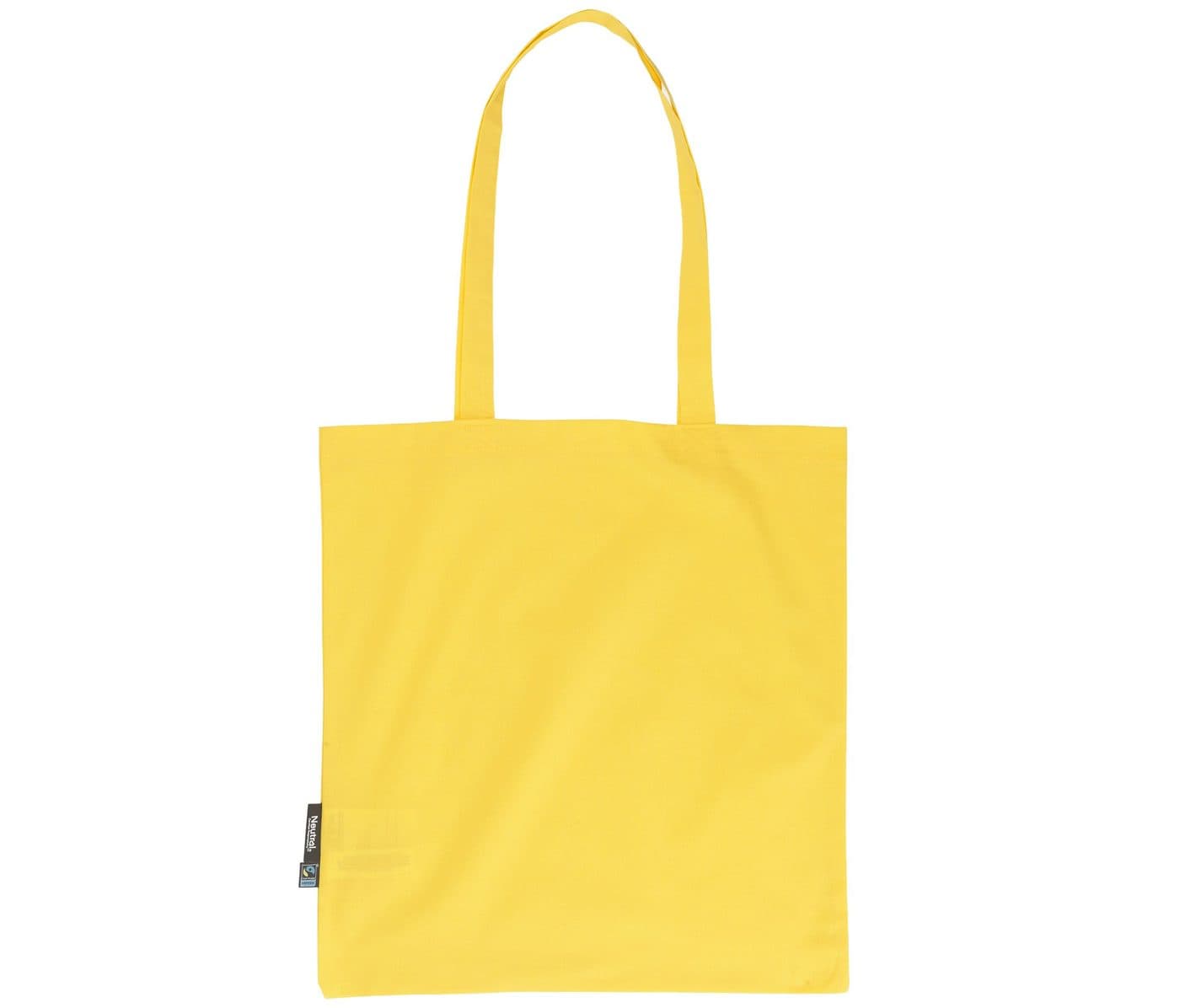 SHOPPING BAG, LONG HANDLES coloris Jaune