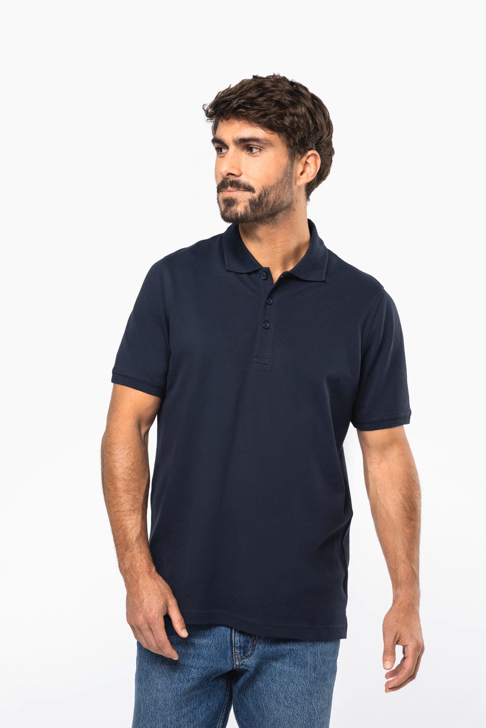 Polo piqué manches courtes homme en situation