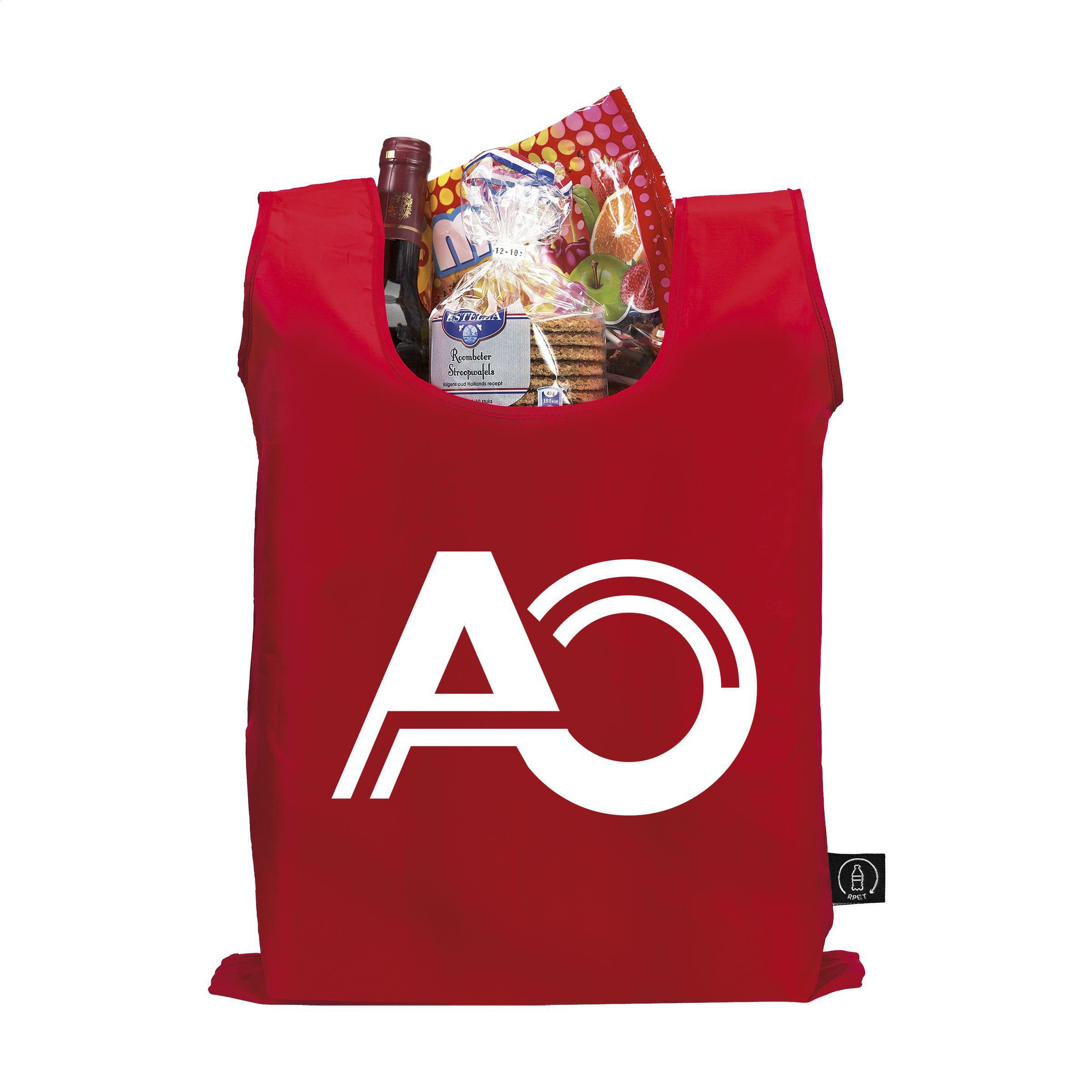Sac shopping pliable Shop Easy GRS RPET en situation
