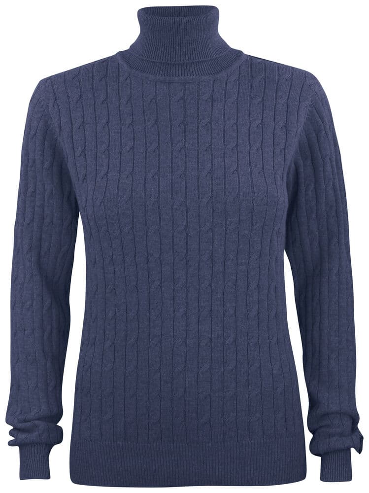 Col roulé Cutter & Buck Blakely femme coloris Marine chiné