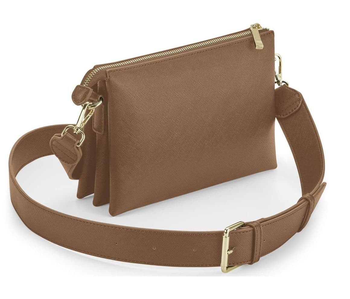 BOUTIQUE SOFT CROSS BODY BAG coloris Fauve