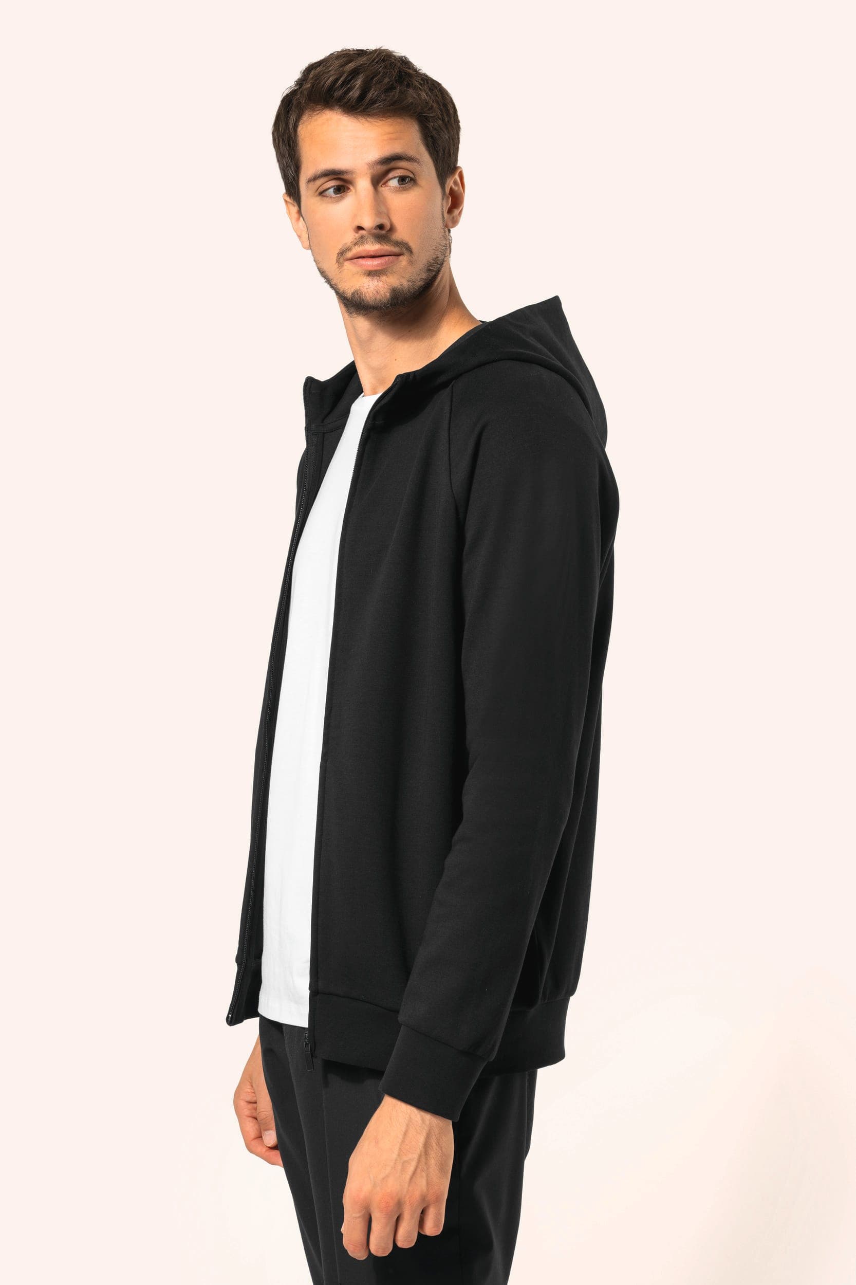 Veste zippée à capuche homme