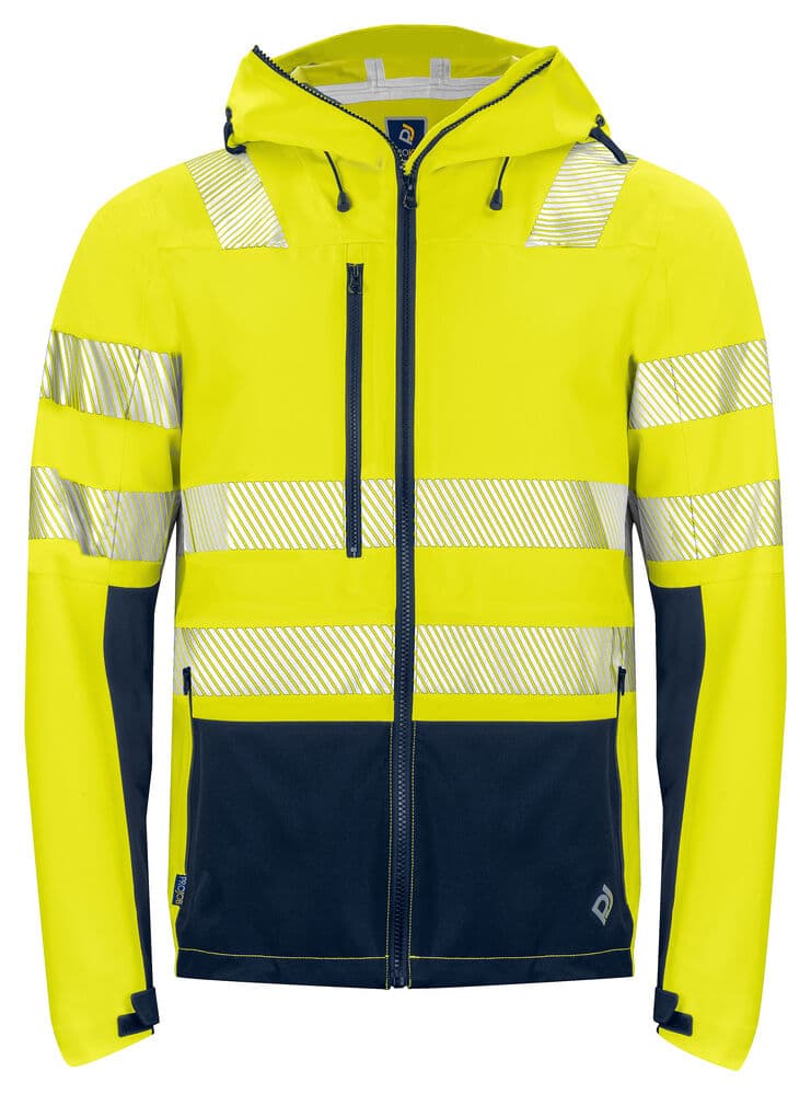 6416 IMPERMÉABLE SIGNALISATION EN ISO 20471 CLASSE 3 coloris Jaune / Marine