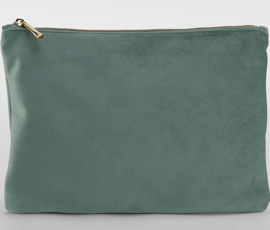 VELVET ACCESSORY POUCH coloris Jade