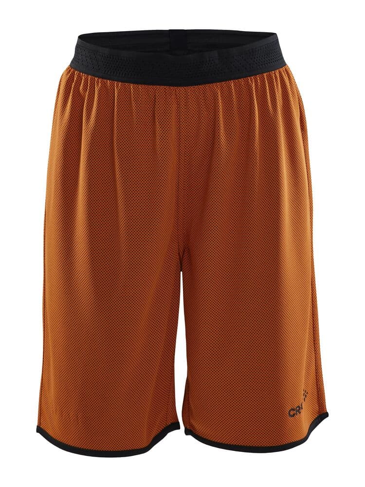 Craft Progress reversible basket shorts jr coloris Marron / Orange