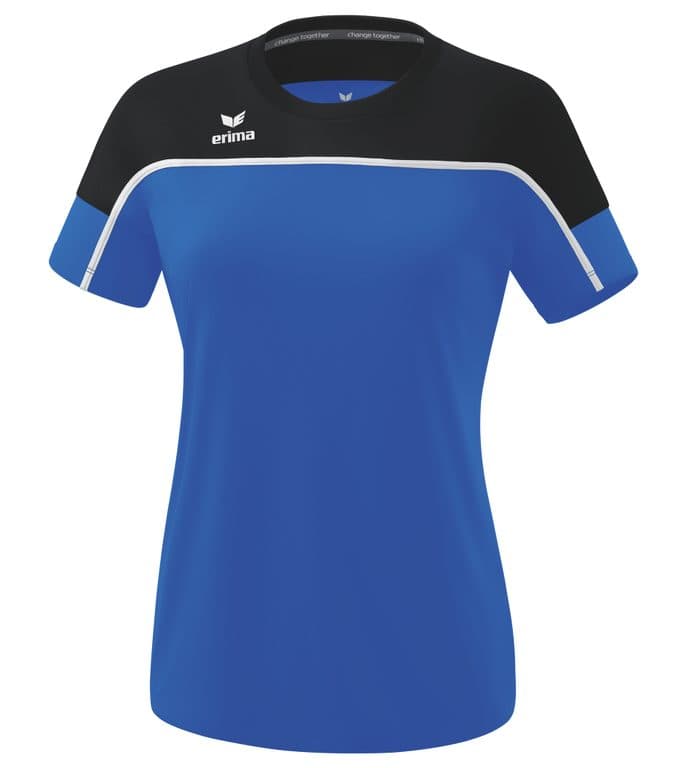 T-shirt CHANGE by erima coloris Bleu roi / Noir / Blanc