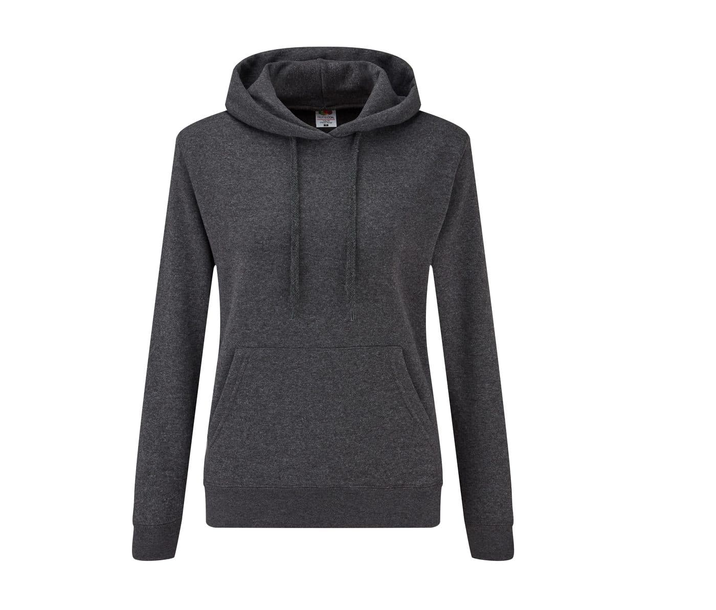 LADIES CLASSIC HOODED SWEAT coloris Gris chiné foncé