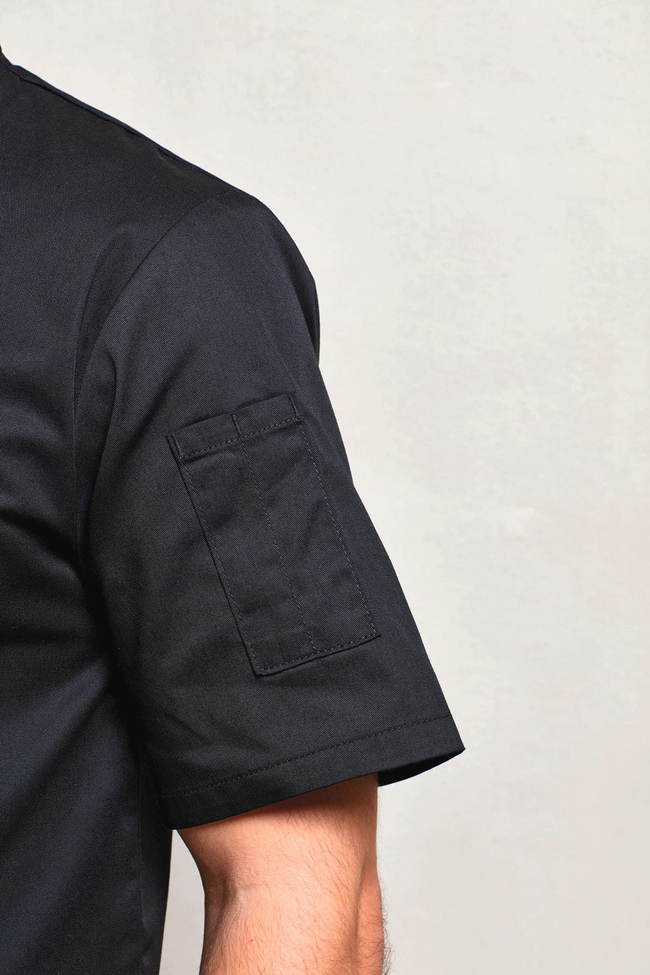 Veste de cuisine manches courtes en situation