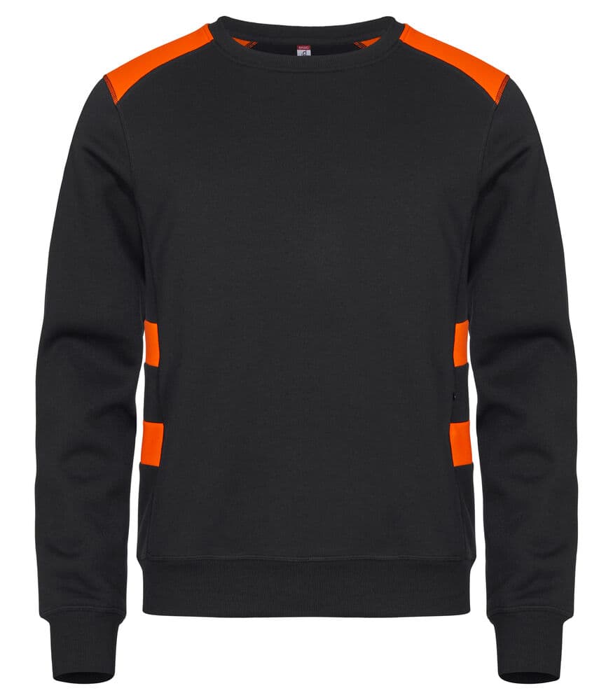 Clique Ambition Roundneck coloris Orange haute visibilité