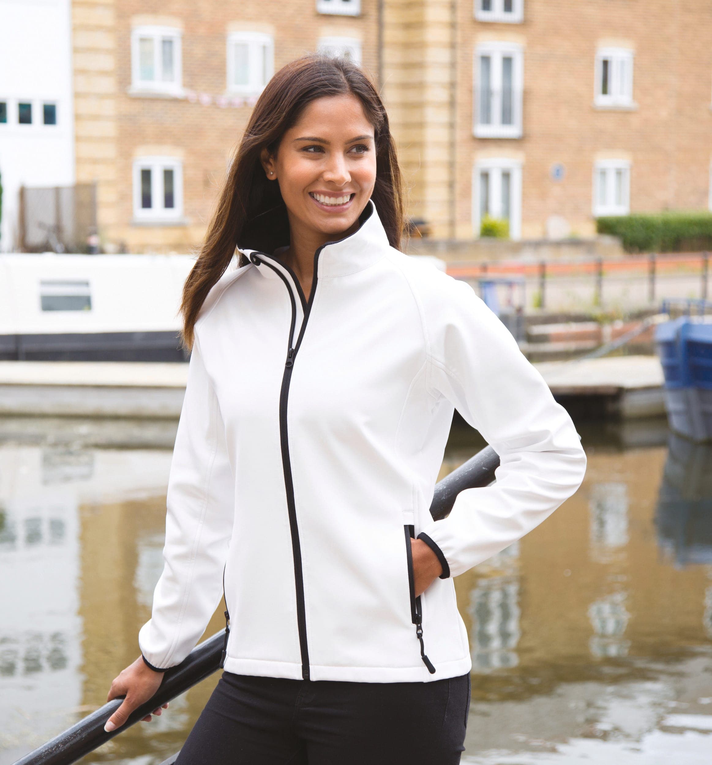 Veste Softshell Femme Printable en situation