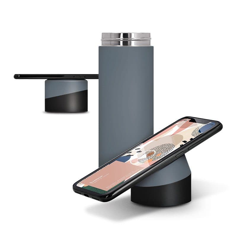 BOUTEILLE GOURDE 40 cl ISOTHERME & SUPPORT TÉLÉPHONE en situation
