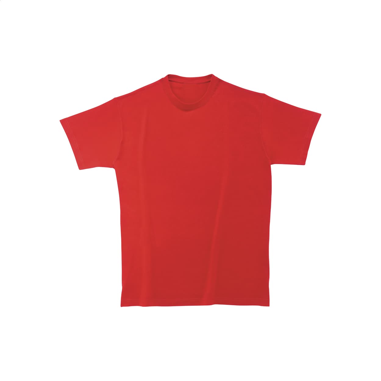 T-shirt en coton épais coloris Rouge