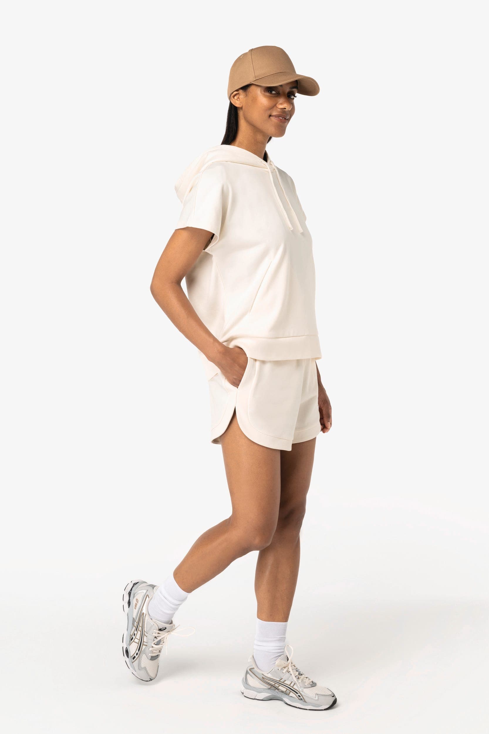 Short écoresponsable French Terry femme en situation