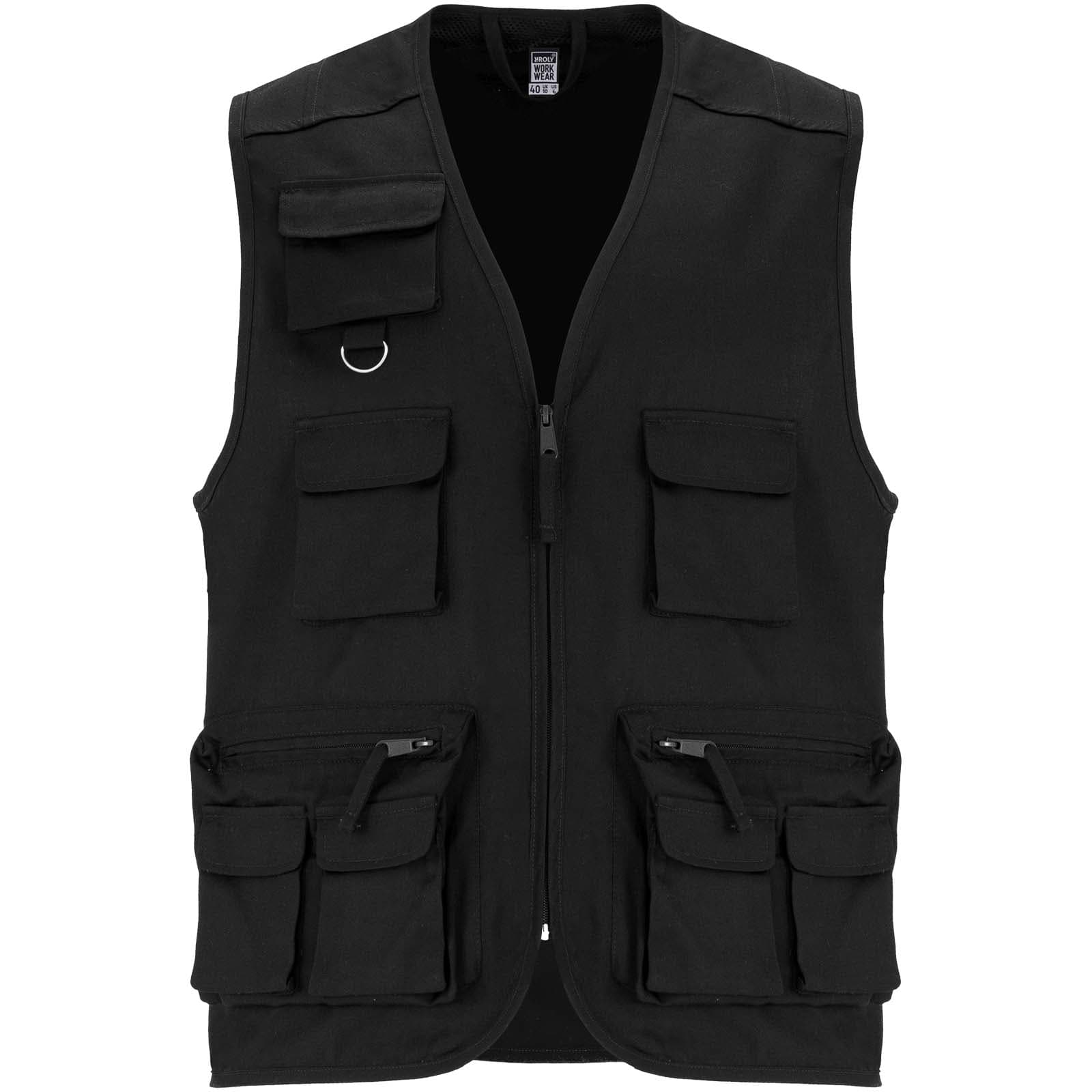 Gilet de travail multi-poches à col en V Venera de 200 g/m2