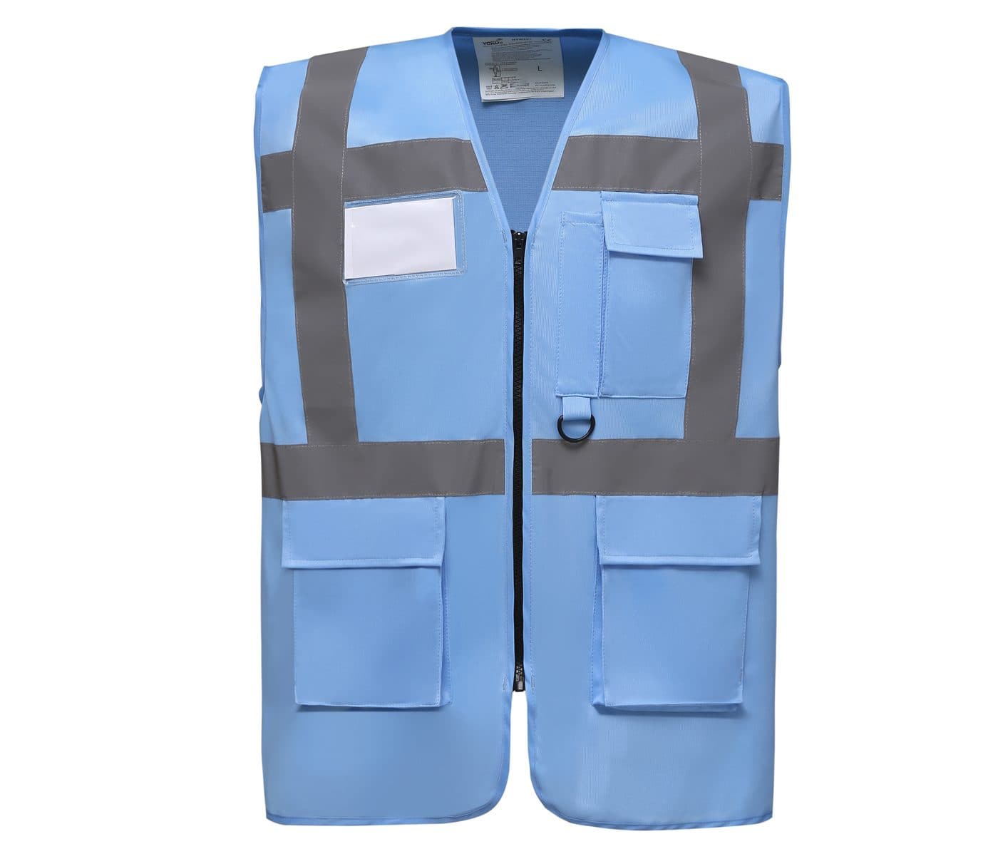 MULTI-FUNCTIONAL EXECUTIVE HI-VIS WAISTCOAT coloris Bleu ciel