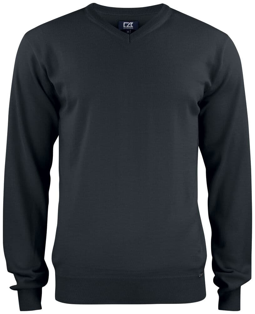 Pull col V Cutter & Buck Everett 2.0 homme coloris Noir