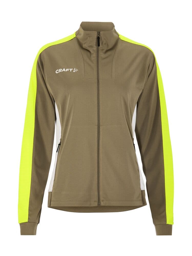 Craft Evolve 2.0 contrast full zip jacket w coloris Beige / Jaune
