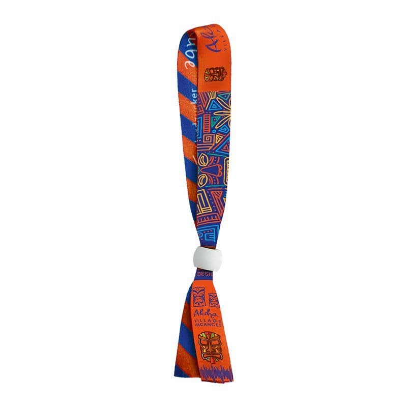BRACELET INVIOLABLE EN SATIN - SUBLIMATION 2 FACES en situation