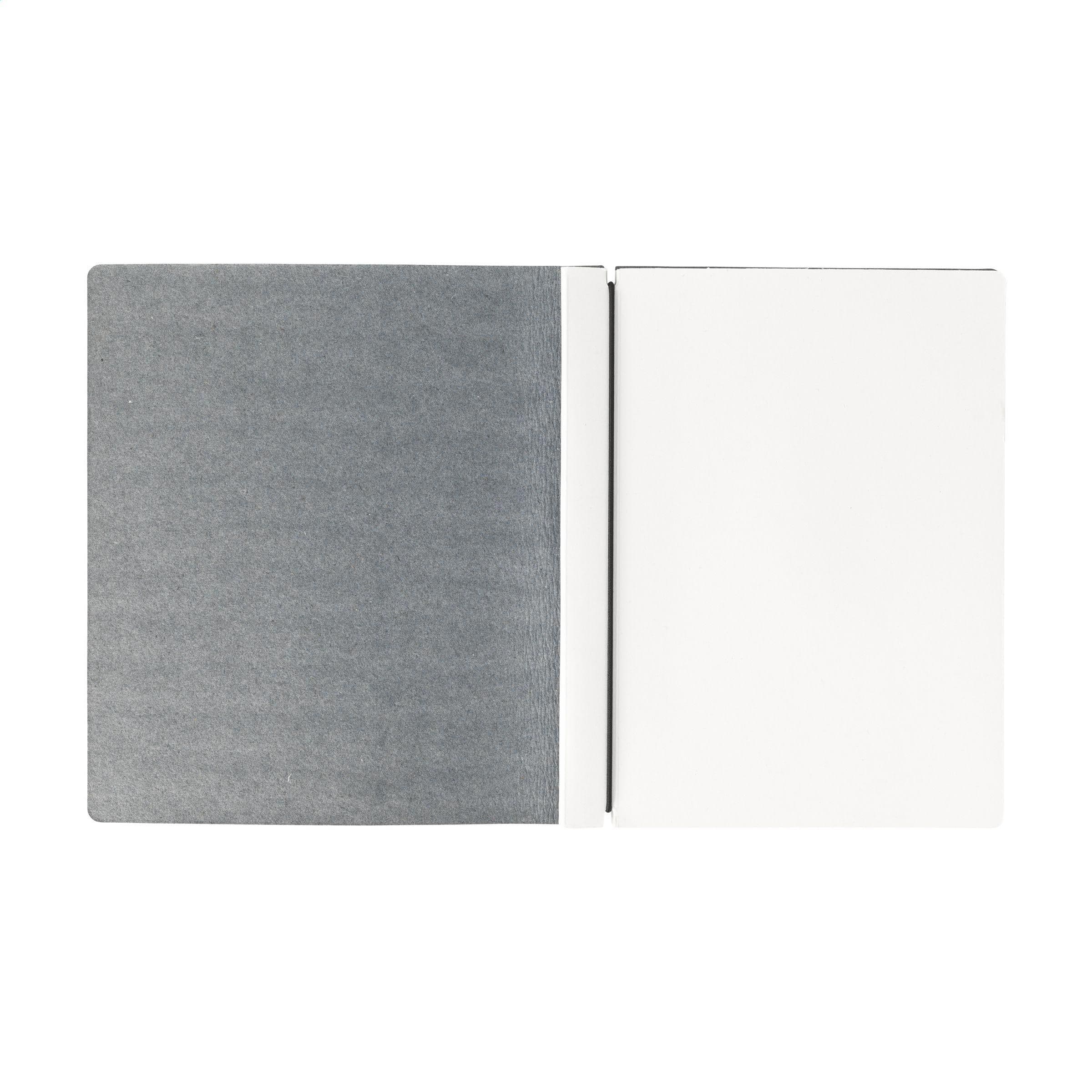 Carnet de notes A5 en textile recyclé en situation
