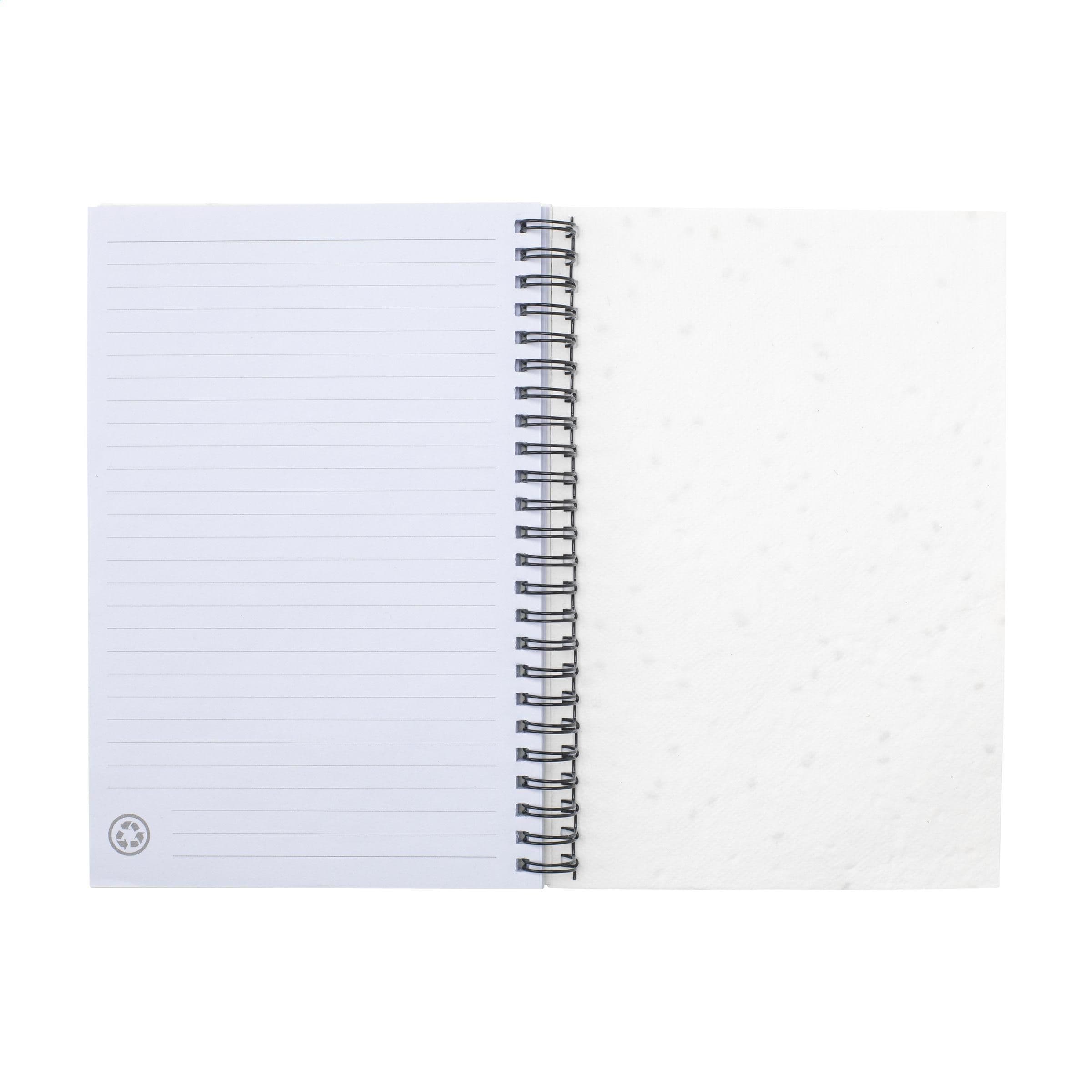 Carnet de notes A5 Seed Paper en situation