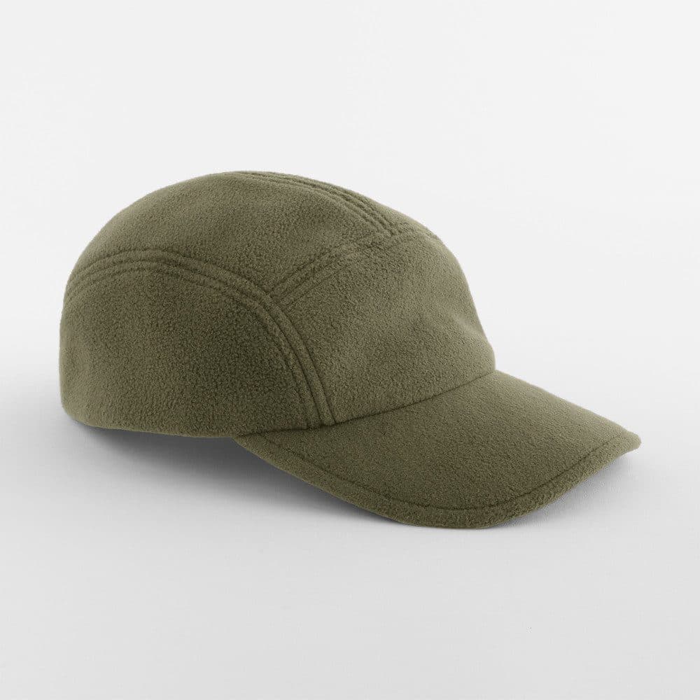 RECYCLED FLEECE 5 PANEL CAP coloris Vert olive