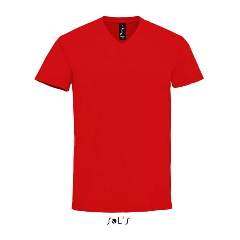 SOL'S IMPERIAL V MEN - V-NECK T-SHIRT coloris Rouge