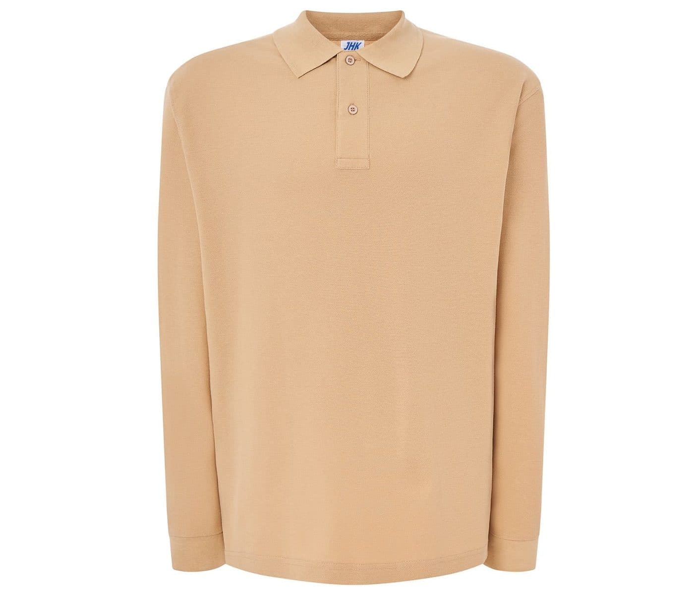 MAN REGULAR LONG SLEEVE POLO coloris Sable
