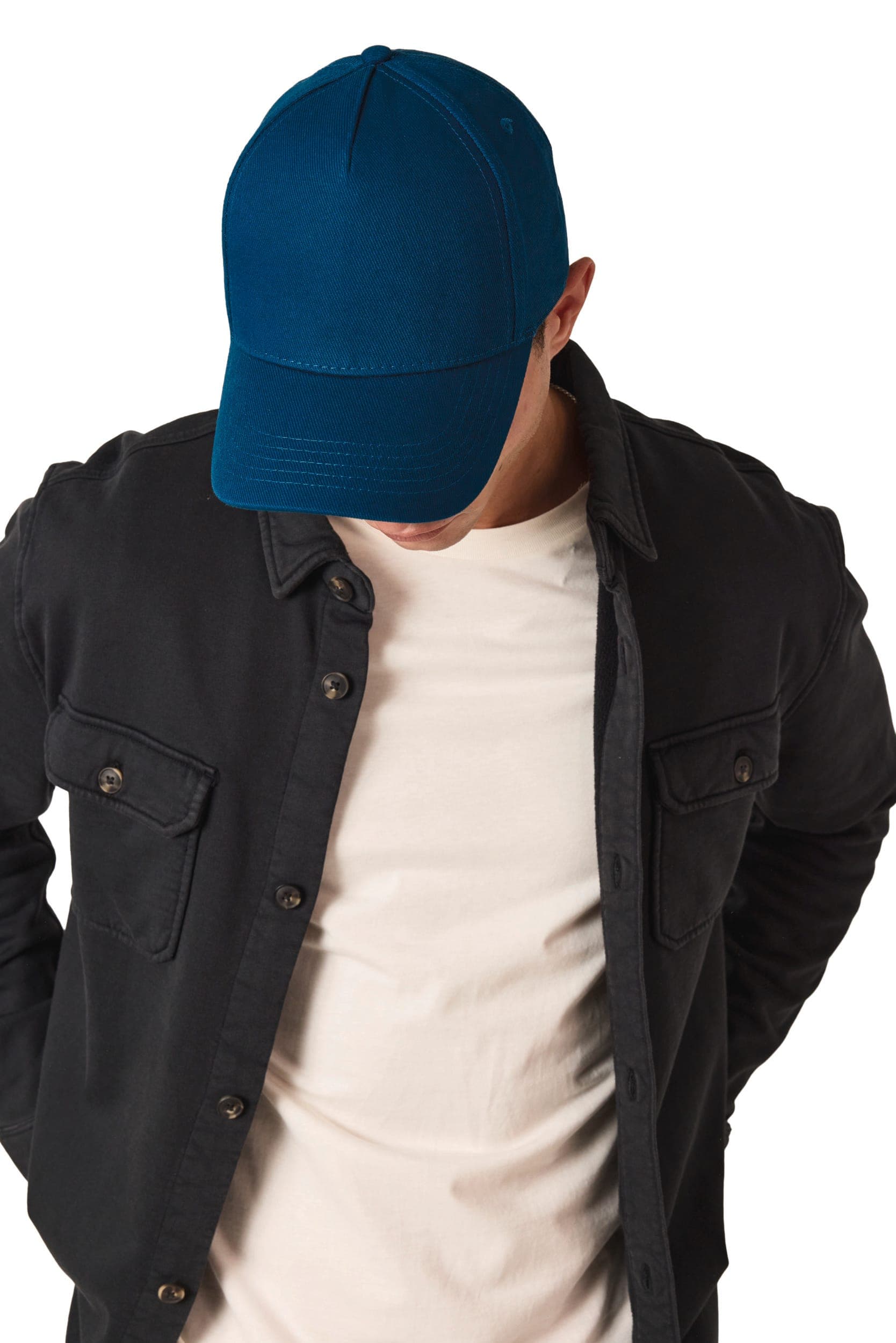 Casquette en coton bio 5 panneaux - K-up Gold Label en situation