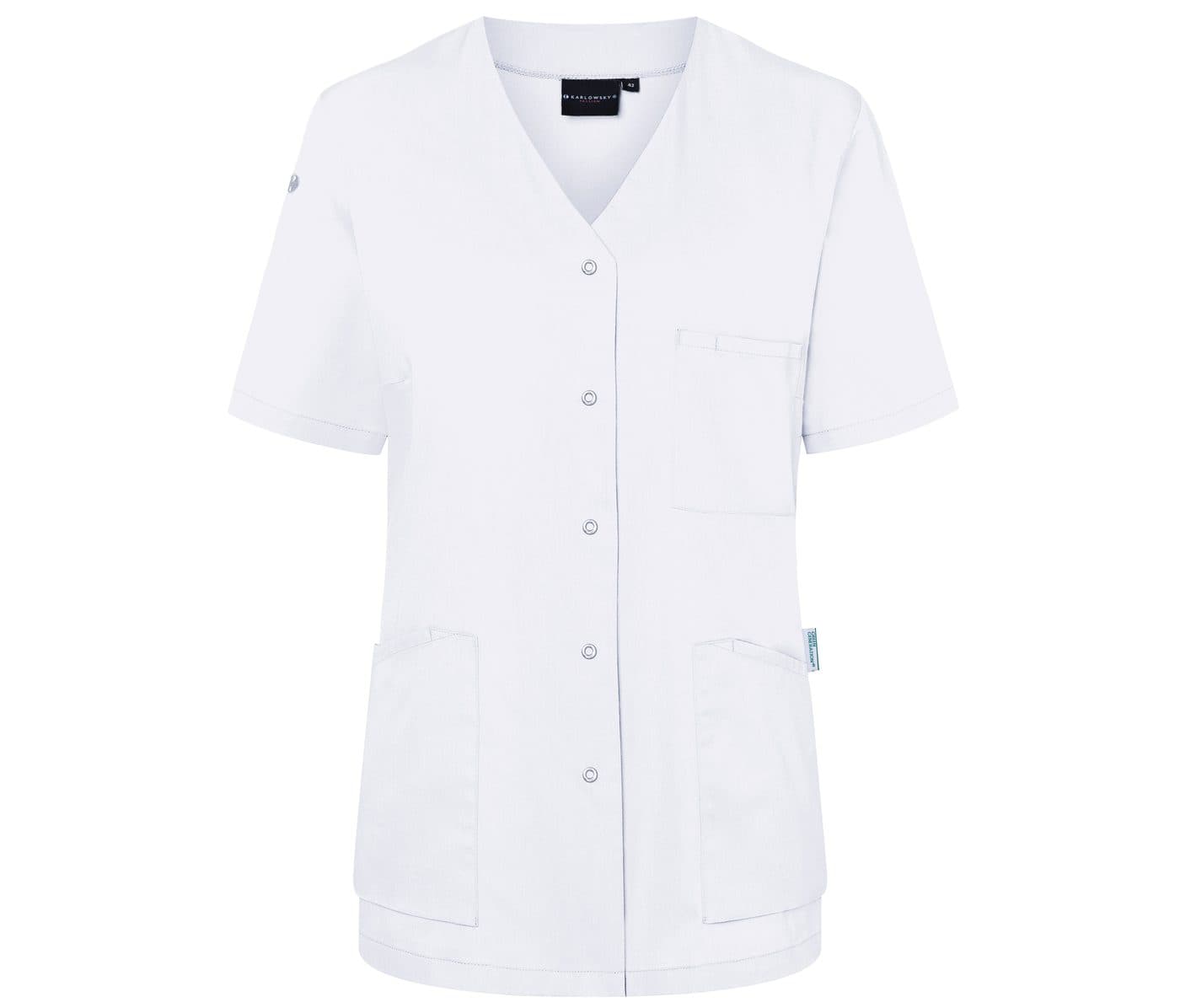 SHORT-SLEEVE LADIES' TUNIC ESSENTIAL coloris Blanc