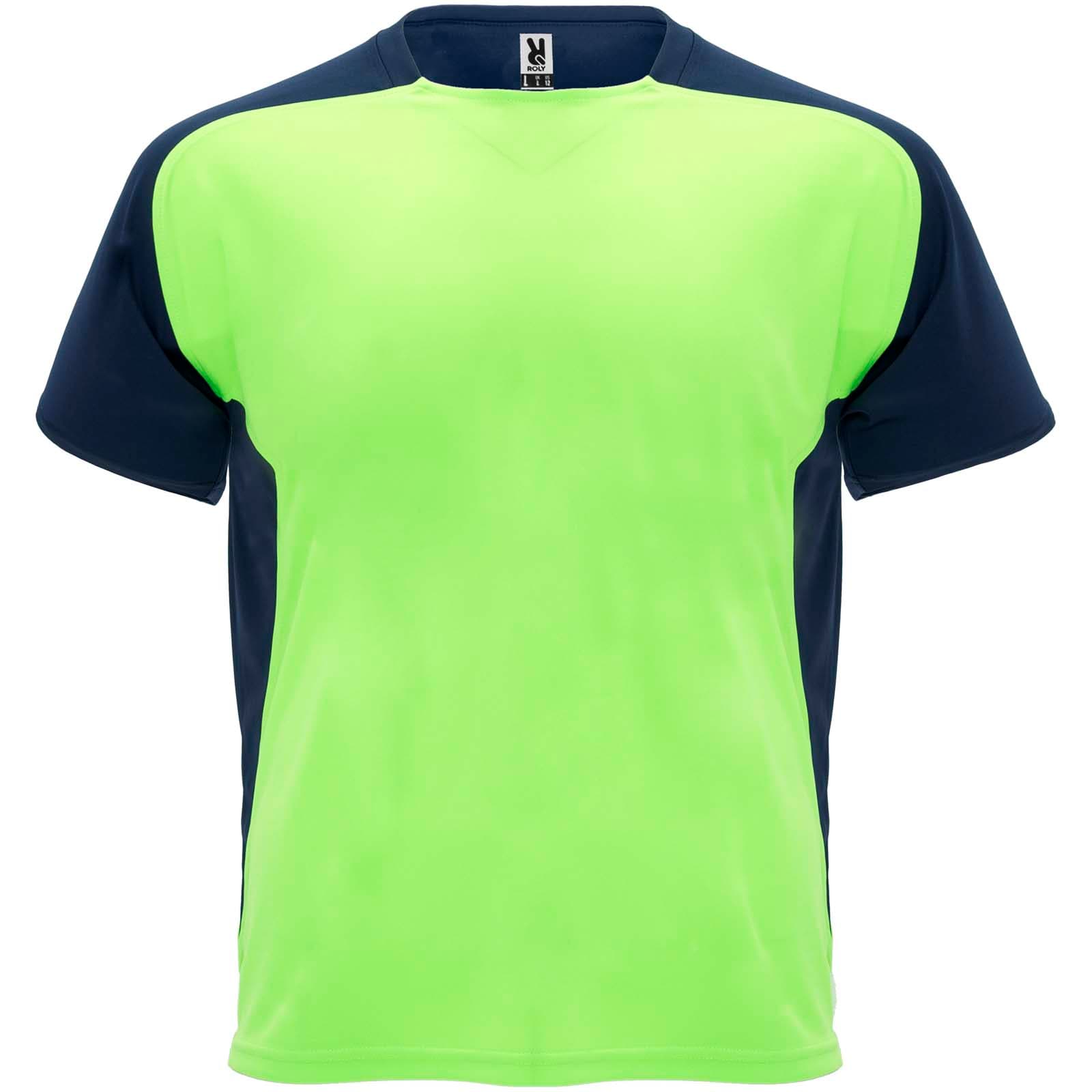 T-shirt de sport Bugatti à manches courtes unisexe coloris Vert fluo