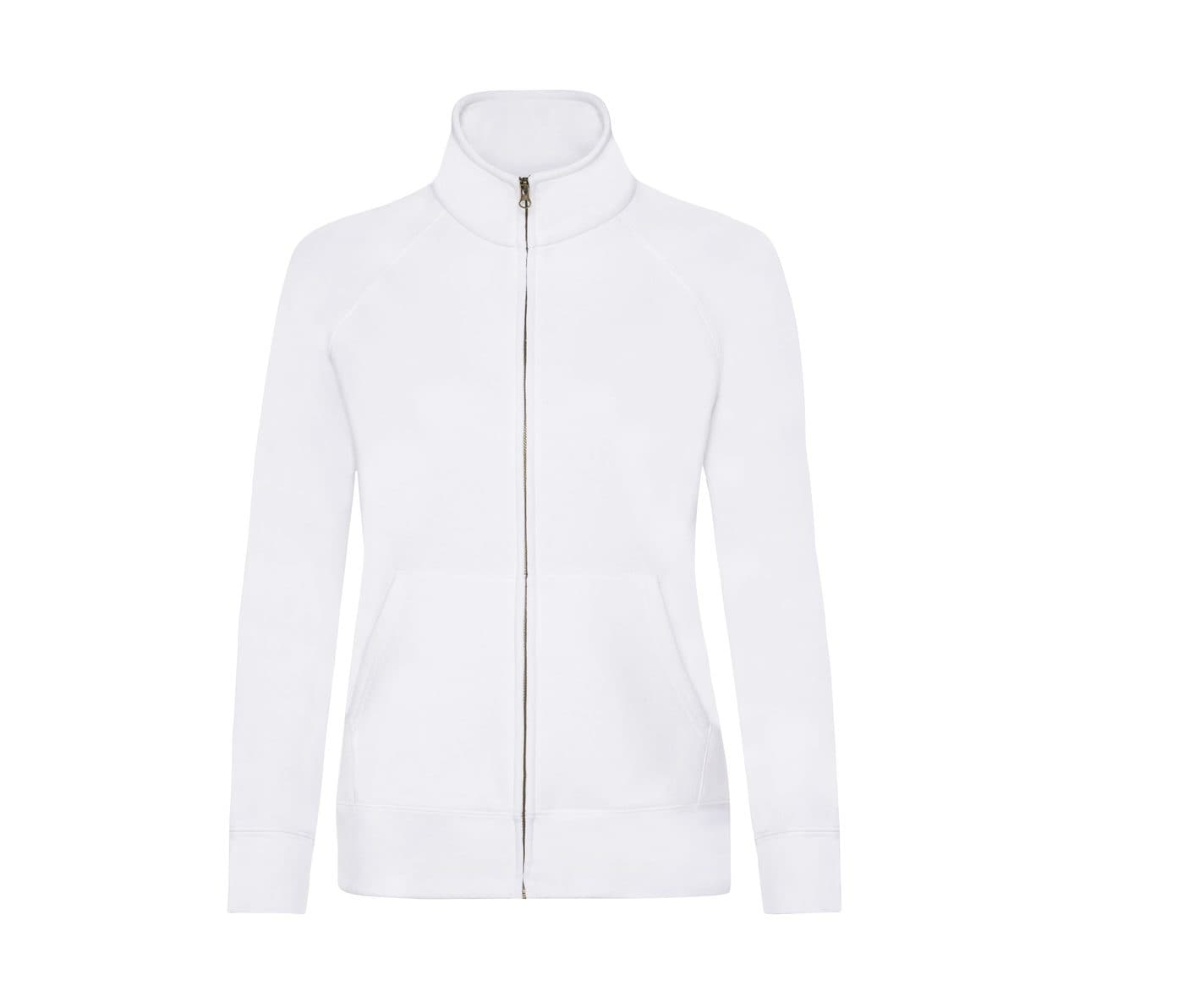 LADIES PREMIUM SWEAT JACKET coloris Blanc