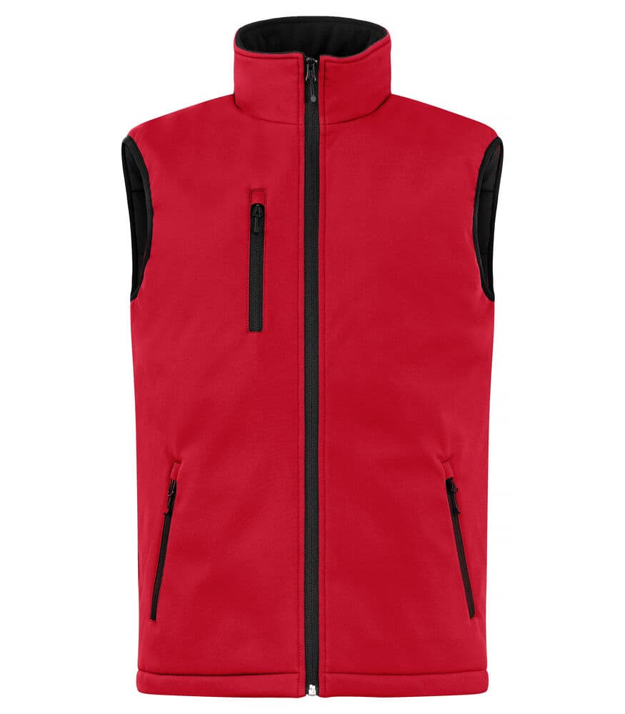 Clique Padded Softshell Vest coloris Rouge