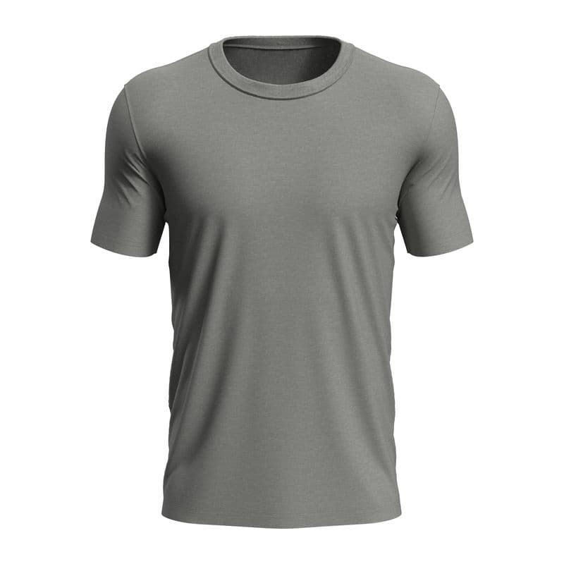 Morgan Crew Neck Unisex T-shirt coloris Gris chiné