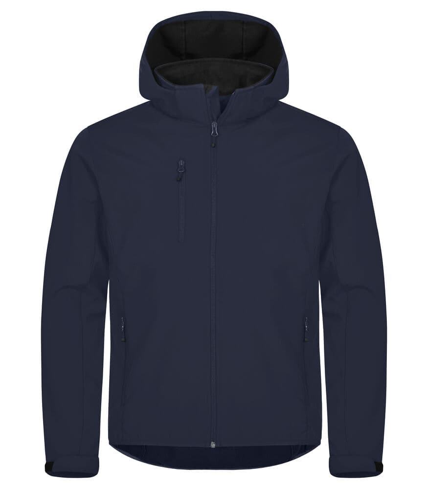 Clique Classic Softshell Hoody Jacket coloris Marine foncé
