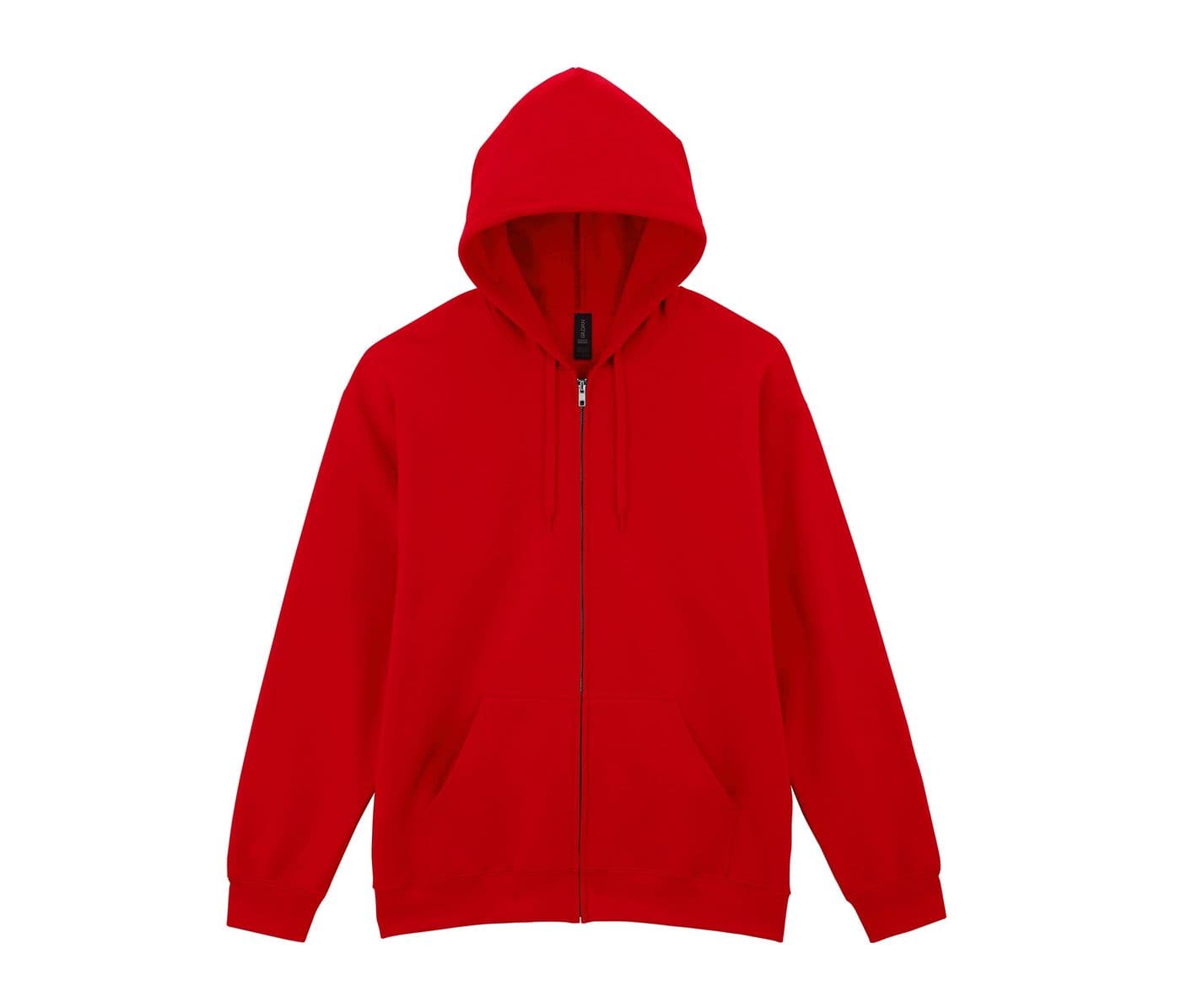 SOFTSTYLE MIDWEIGHT FLEECE ADULT FULL ZIP HOODED SWEATSHIRT coloris Rouge