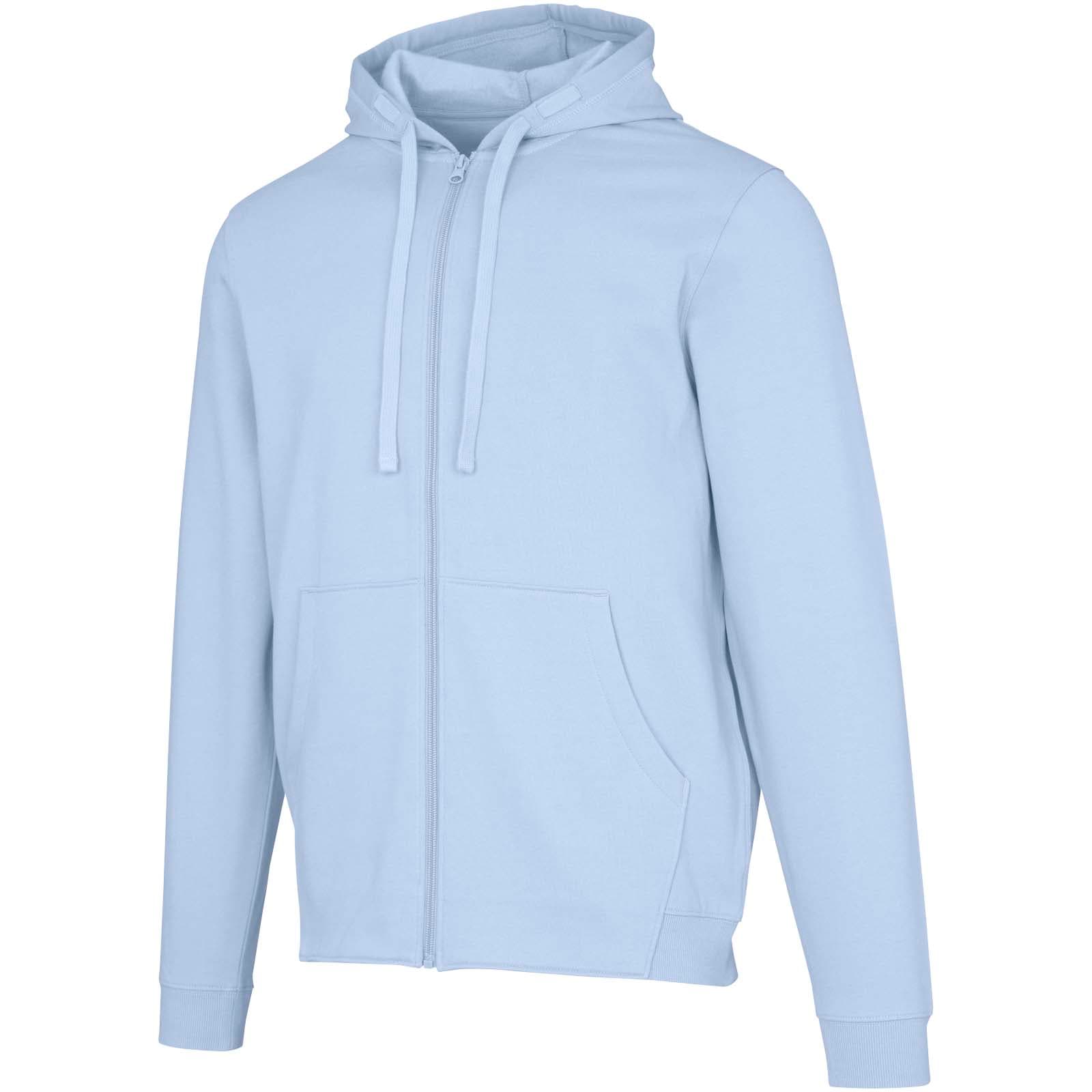Sweat à capuche unisexe recyclé biologique certifié OCS de 280 g/m² Jasper coloris Bleu brume