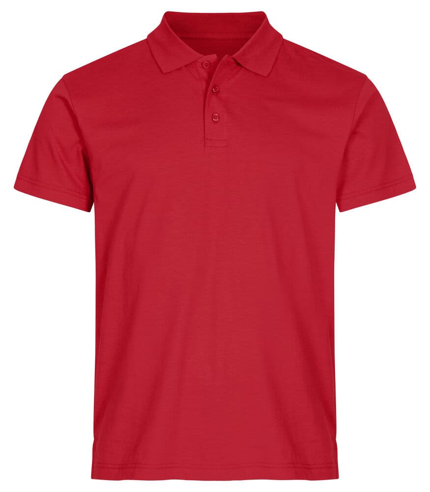 Clique Single Jersey Polo coloris Rouge