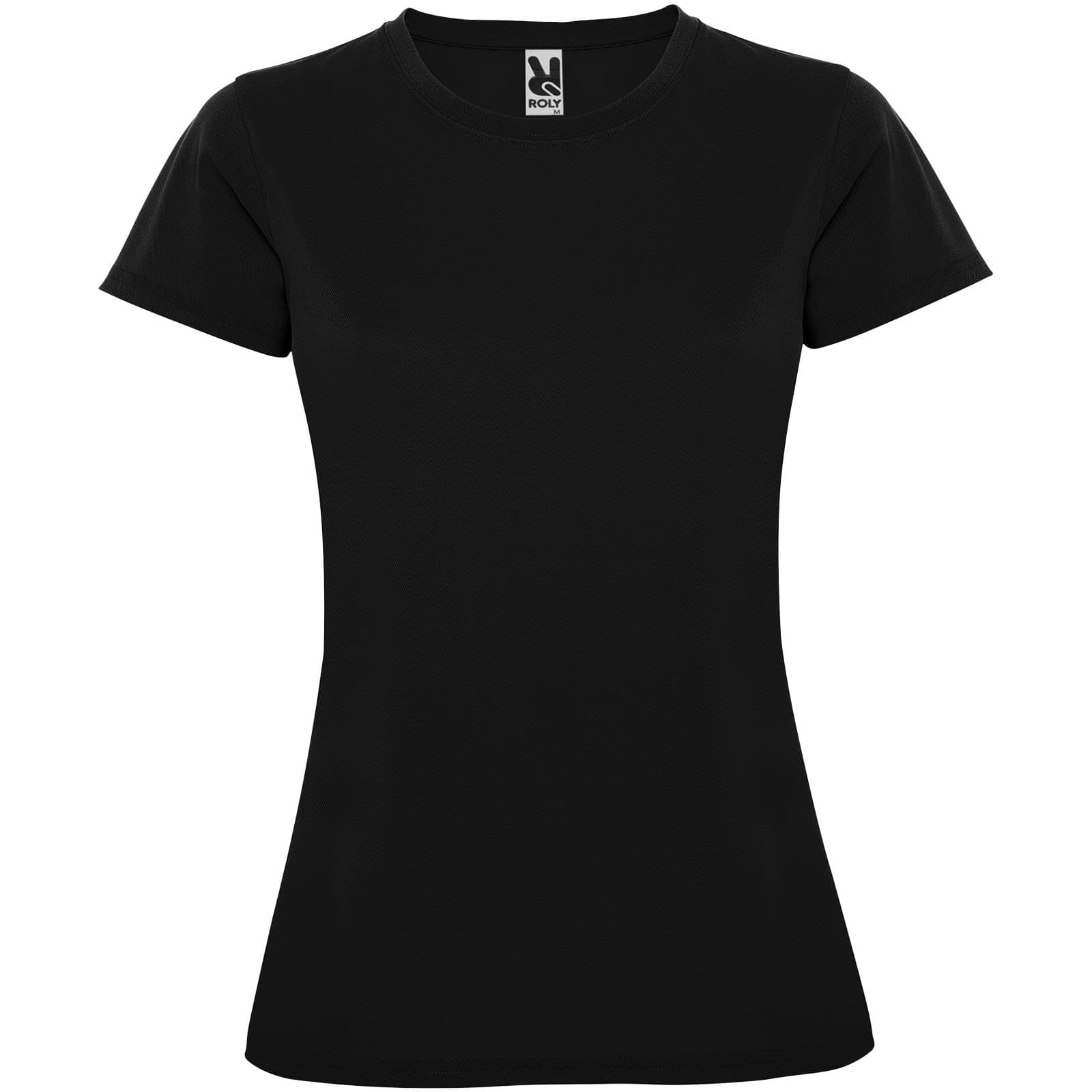 T-shirt de sport de 150 g/m² Montecarlo à manches courtes pour femme coloris Noir